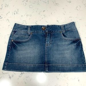 Vanity Jean Mini Skirt